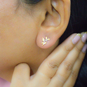 Grapewine 1 micron gold plated silver earrings